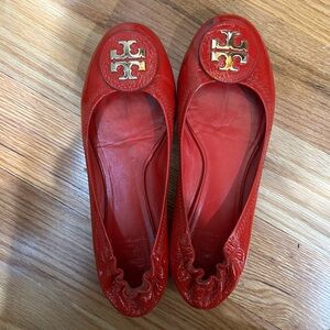Tory Burch Red Flats